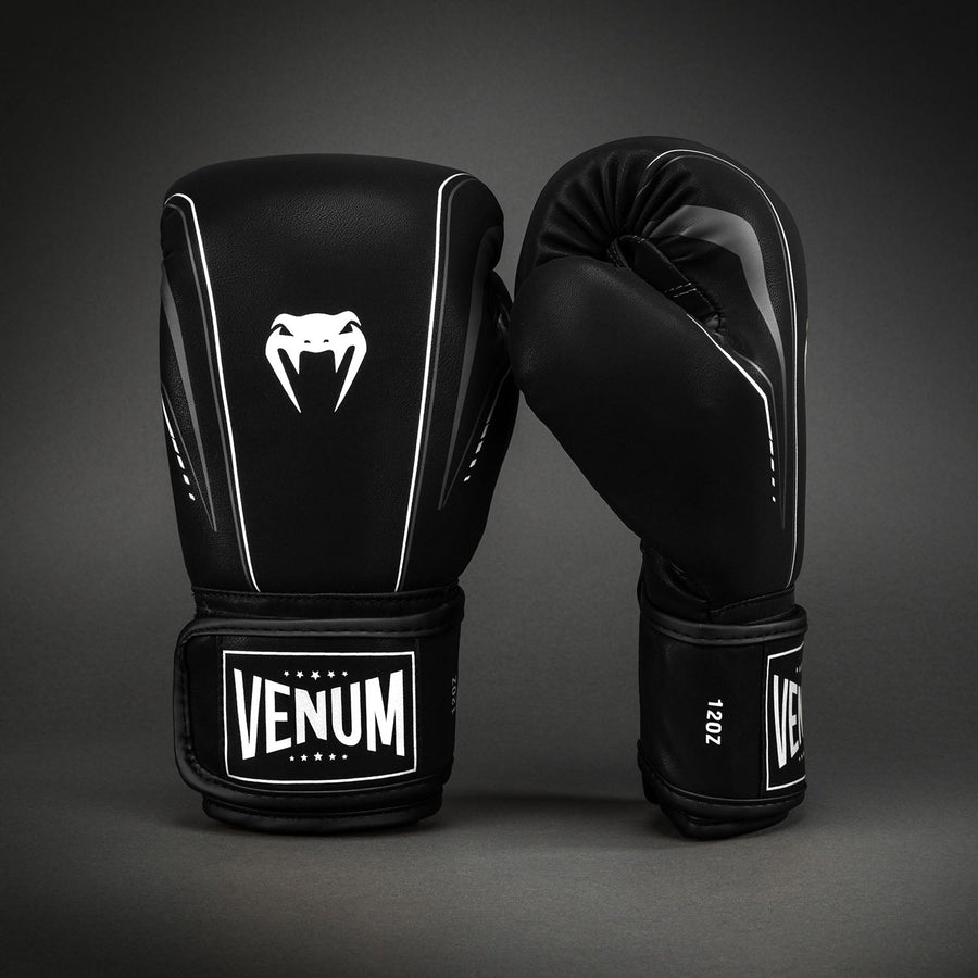 Venum Streamline Boxing Gloves - Black/White — product view 2