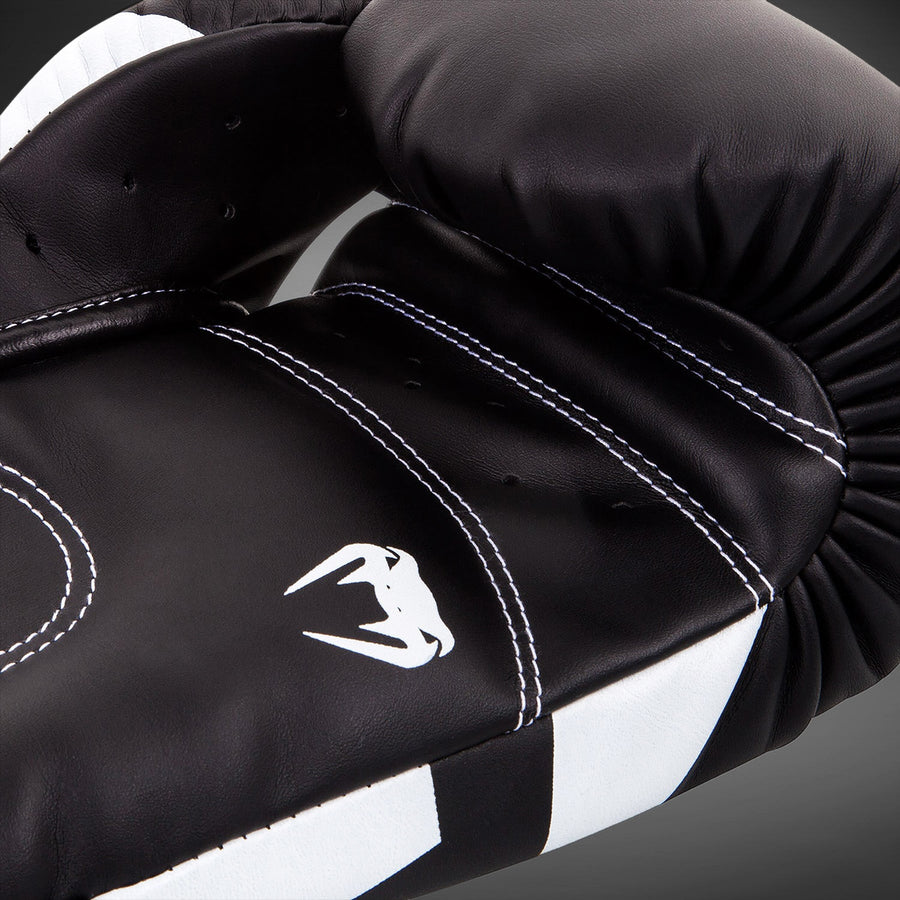 Venum Elite Boxing Gloves - Black/White — product view 3