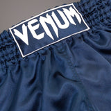 Venum Classic Muay Thai Short - Navy blue/white — product view 3
