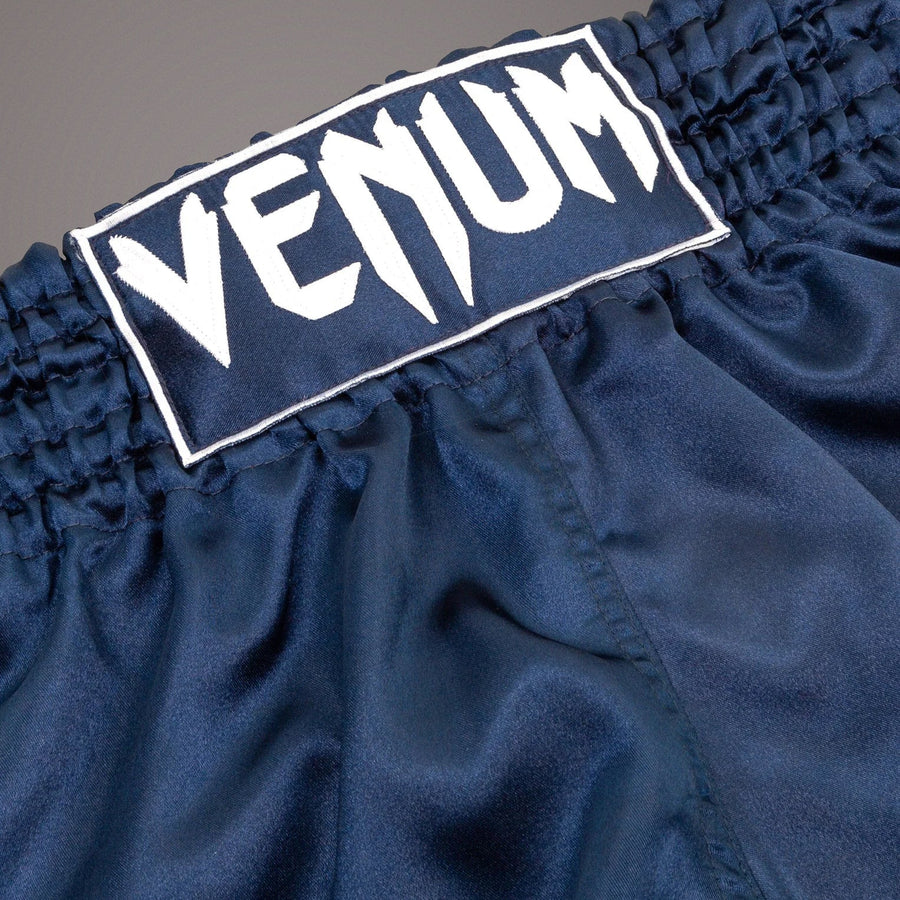 Venum Classic Muay Thai Short - Navy blue/white — product view 3