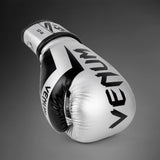 Venum Elite Boxing Gloves - Silver/Black — product view 8