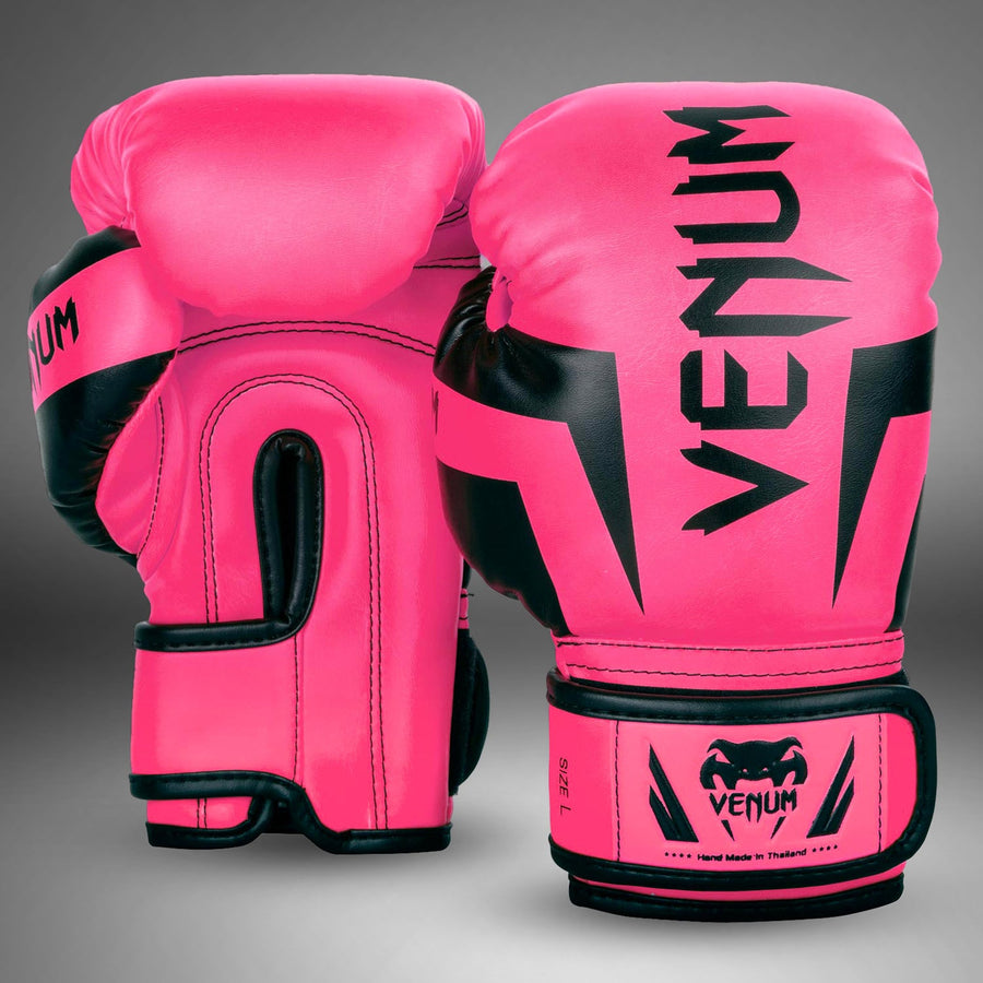 Venum Elite Boxing Gloves Kids - Exclusive - Pink/Black — product view 2