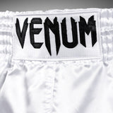 Venum Classic Muay Thai Shorts - White/Black — product view 4