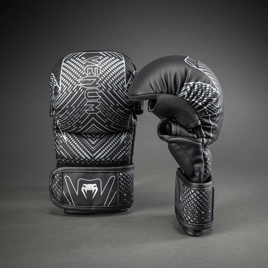 Venum Midnight Fury Sparring Gloves - Black/Grey/Silver — product view 2