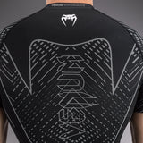 Venum Midnight Fury Short Sleeve Rashguard - Black/Grey/Silver — product view 6