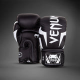 Venum Elite Boxing Gloves - Black/White — product view 2