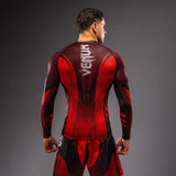 Venum Galactic 3.0 Long Sleeve Rashguard - Red/Silver