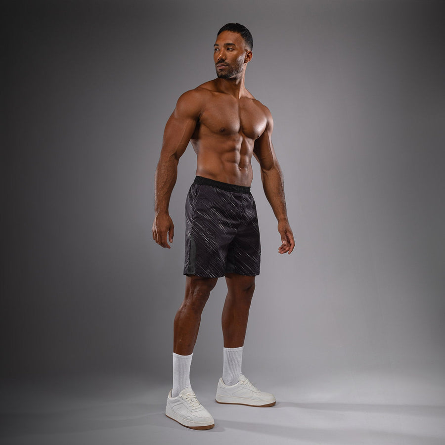 Venum Rapid Training Shorts - Black/Storm Grey — product view 5