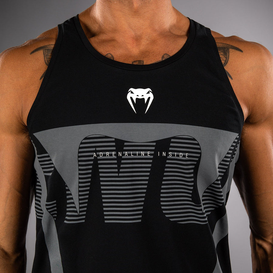 Venum Adrenaline Tank Top - Black/Silver Grey — product view 4