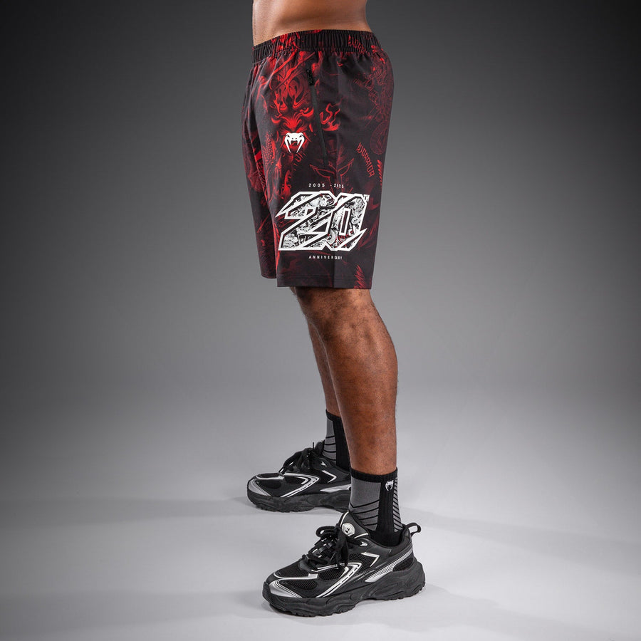 Venum 20th Anniversary Training Shorts - Black/Red — product view 3