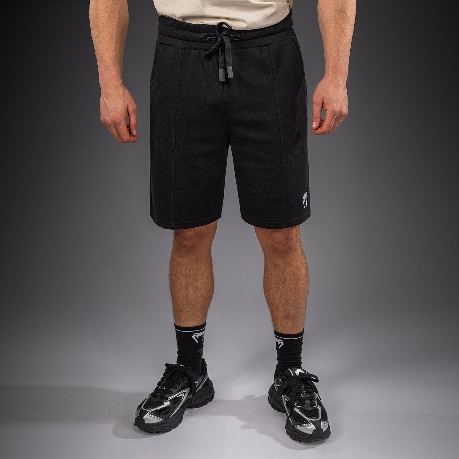 Venum Classic Fleece Cotton Shorts - Black