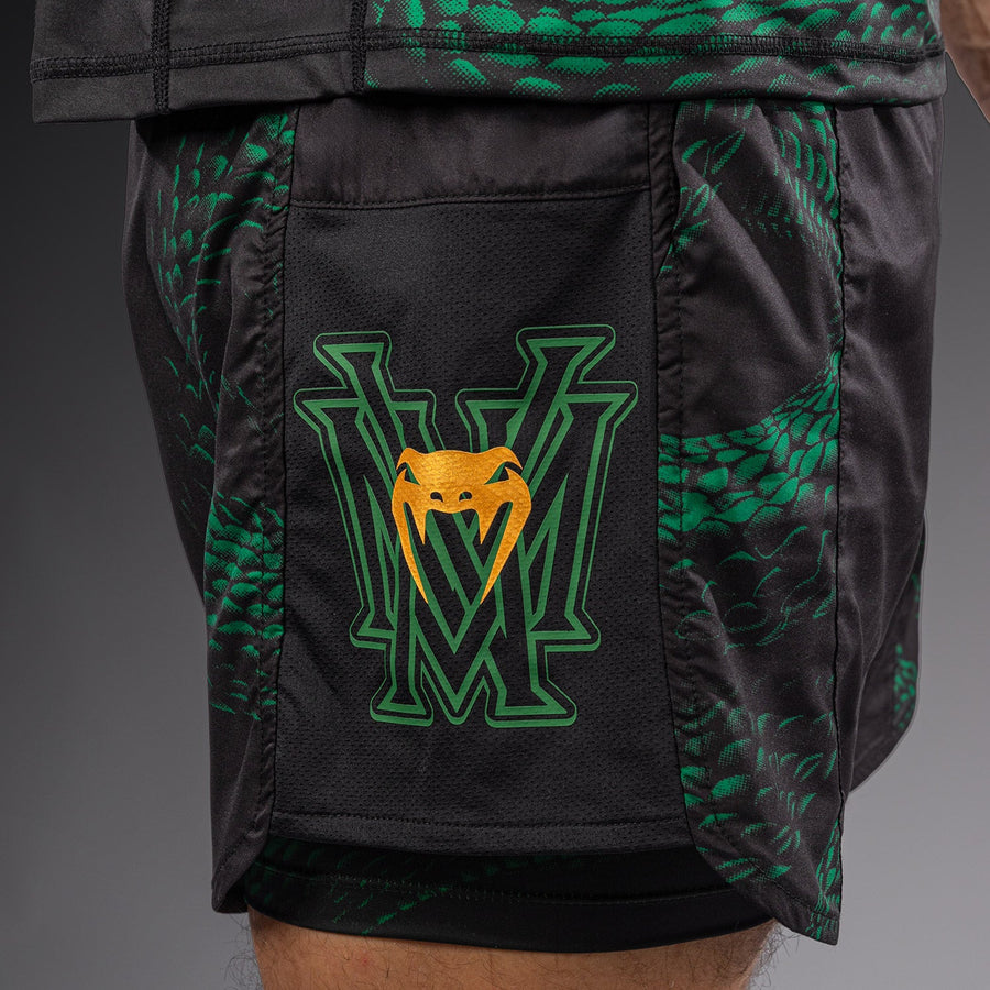 Venum Matupa Training Shorts - Black/Green/Gold — product view 6