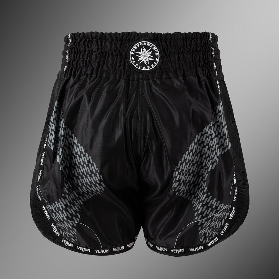 Venum Nexus Muay Thai Shorts - Black/Silver — product view 3
