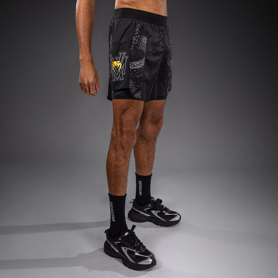 Venum Matupa Training Shorts - Black/Grey/Gold — product view 2