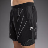 Venum Midnight Fury Training Shorts - Black/Grey/Silver — product view 5