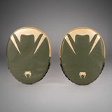 Venum Pro Boxing Flat Punch Mitts (Pair) - Khaki/Gold