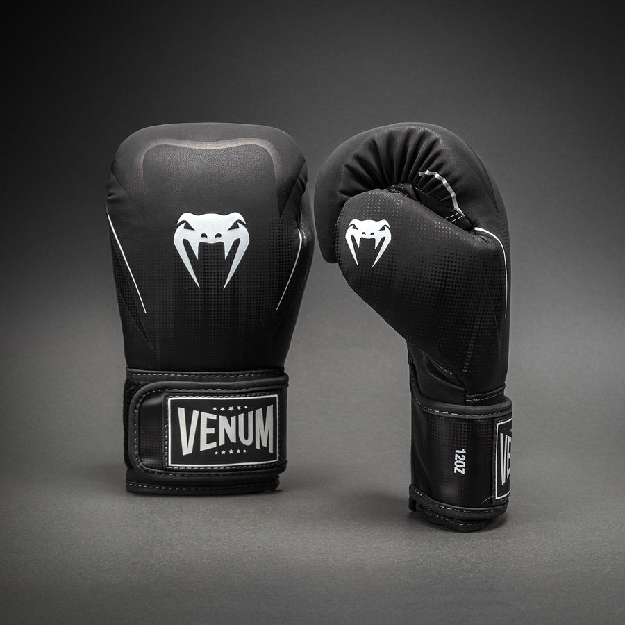 Venum Stealth Boxing Gloves - Black/White — product view 2