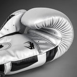 Venum Elite Boxing Gloves - Silver/Black — product view 6