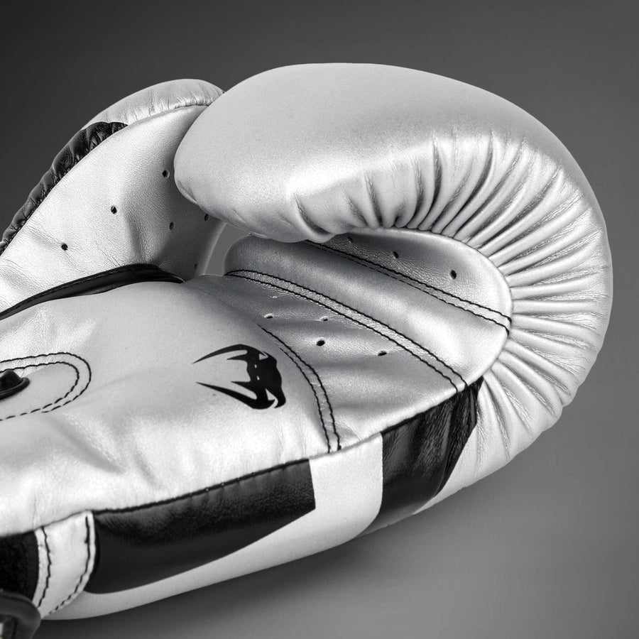 Venum Elite Boxing Gloves - Silver/Black — product view 6