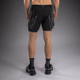 Venum Midnight Fury Training Shorts - Black/Grey/Silver — product view 4
