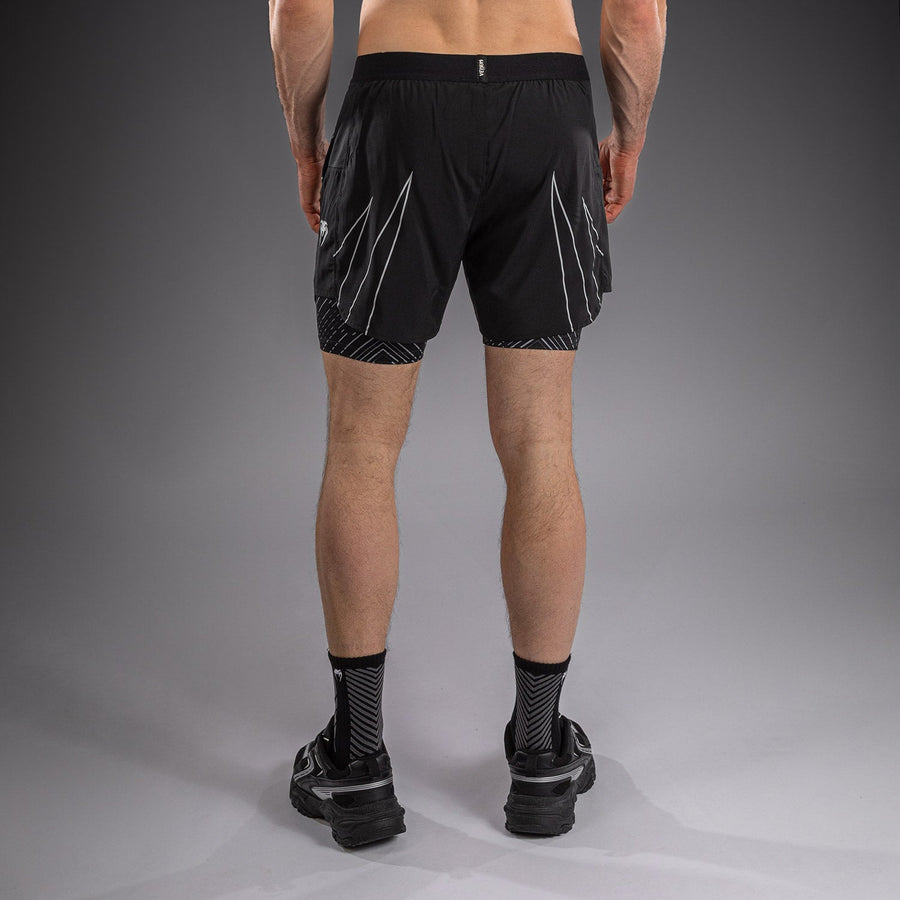 Venum Midnight Fury Training Shorts - Black/Grey/Silver — product view 4