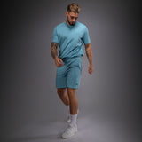 Venum Contender Fleece Cotton Shorts - Turquoise — product view 4