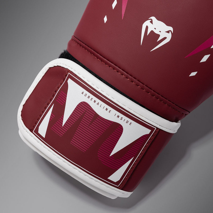 Venum Adrenaline Boxing Gloves – Burgundy/Pink — product view 3