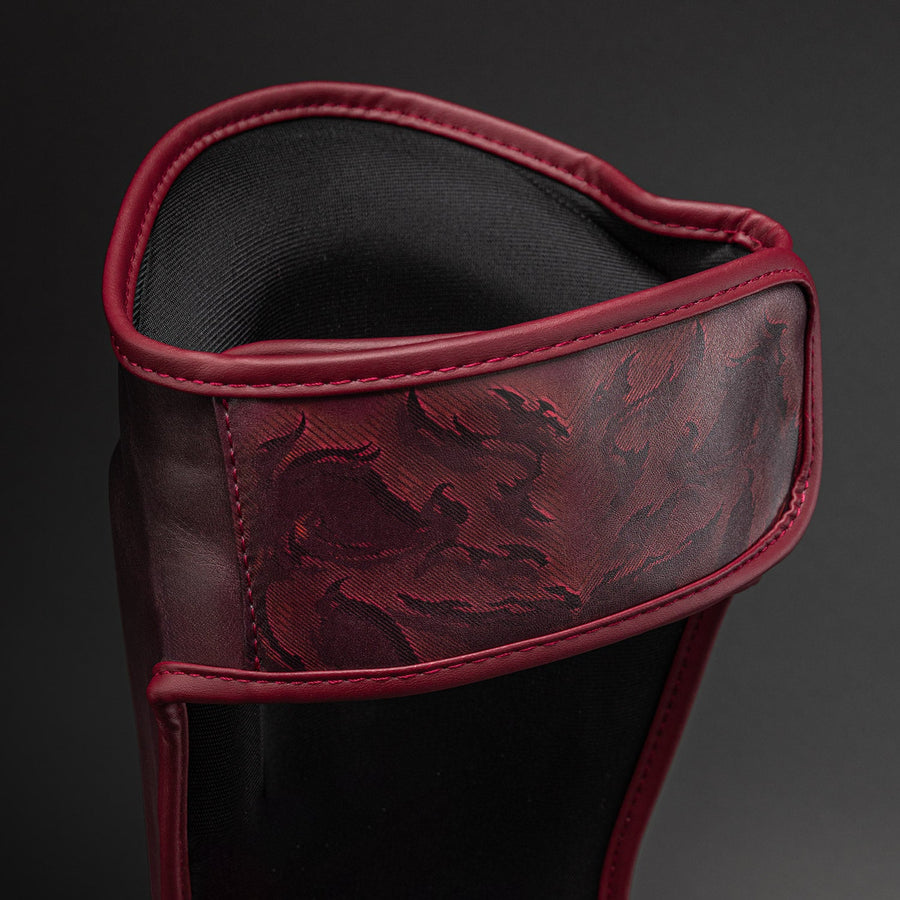 Venum Spectre Shin Guards - Black/Red — product view 3