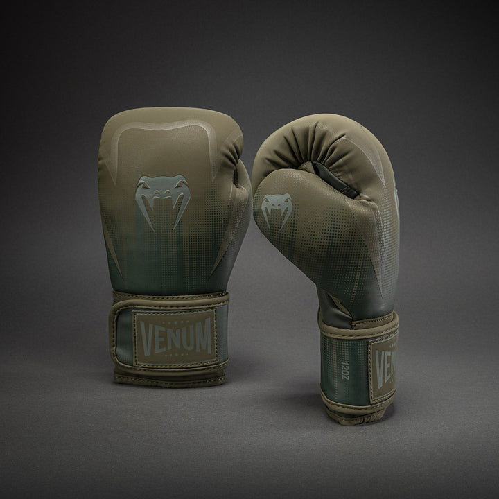Venum Stealth Boxing Gloves - Khaki/Dark Green