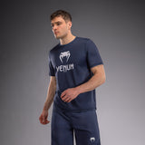 Venum Classic Dry Tech T-Shirt - Navy Blue/White