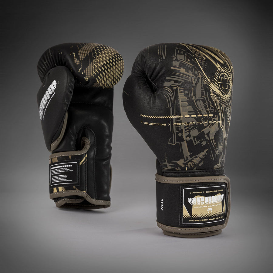 Venum Invader Boxing Gloves - Black/Sand — product view 3