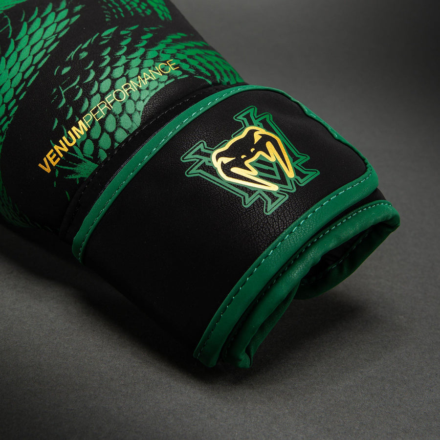 Venum Matupa Boxing Gloves - Black/Green/Gold — product view 4