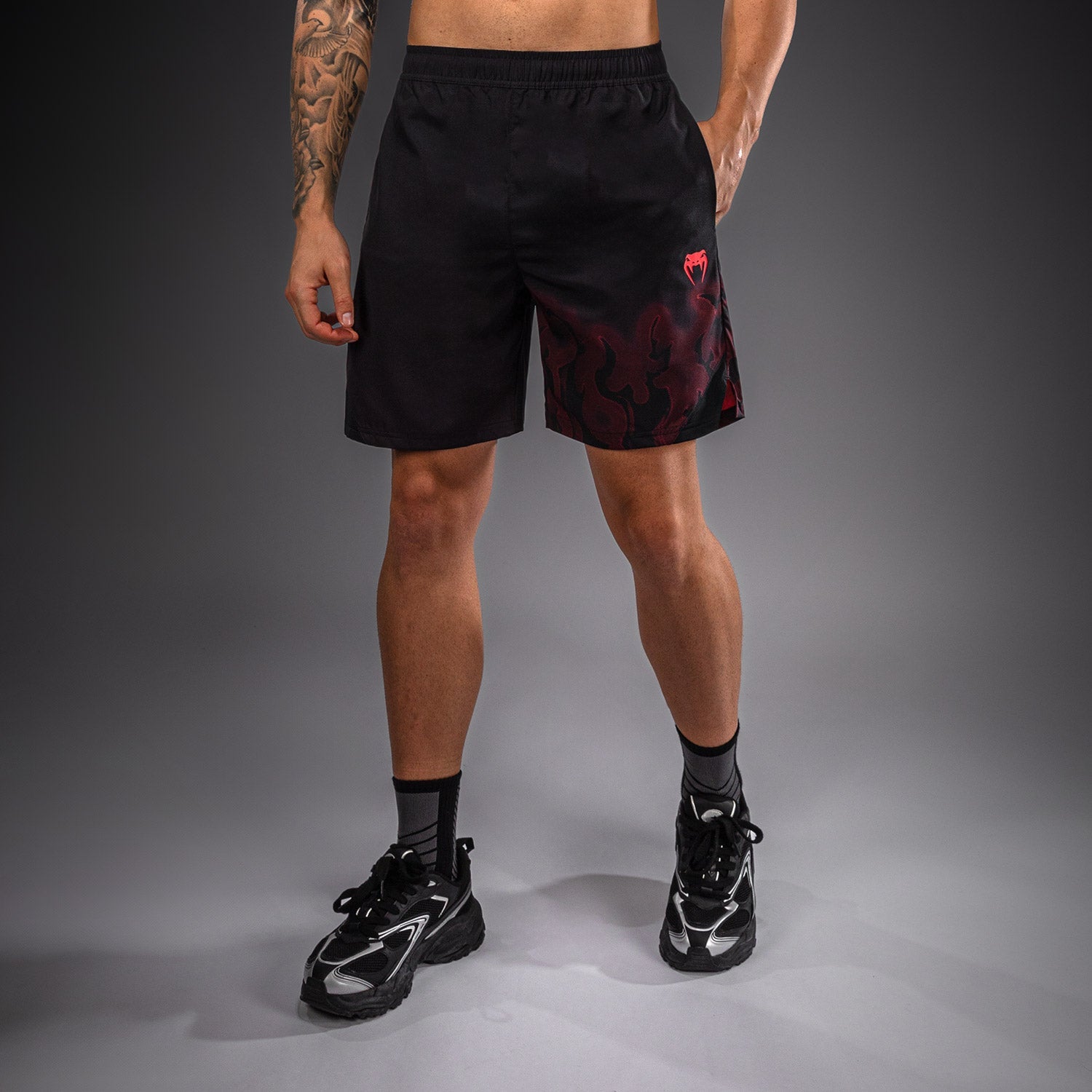 Venum Spectre Training Shorts - Black/Red
