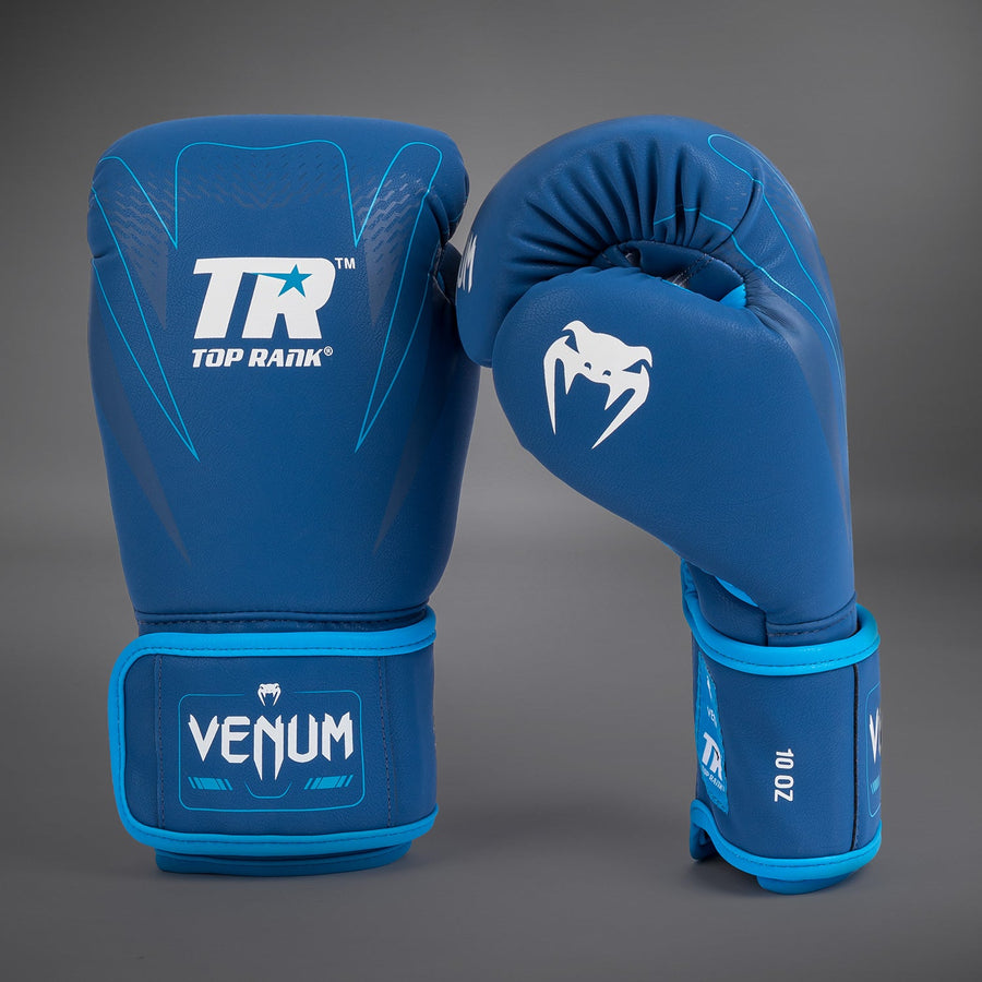 Venum x Top Rank Original Impact Boxing Gloves - Navy Blue — product view 3