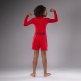 Venum Light Kids Fight Shorts - Cherry Red — product view 2