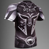Venum Gladiator 3.0 Rashguard - Short Sleeves - Black/White — product view 3