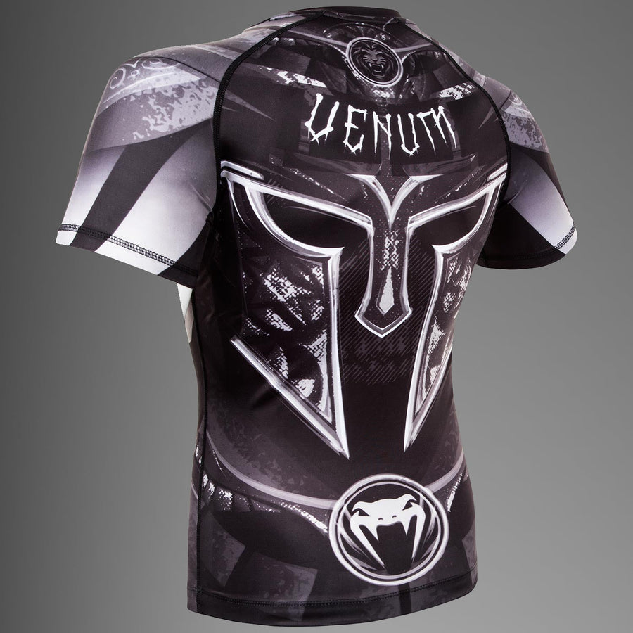 Venum Gladiator 3.0 Rashguard - Short Sleeves - Black/White — product view 3