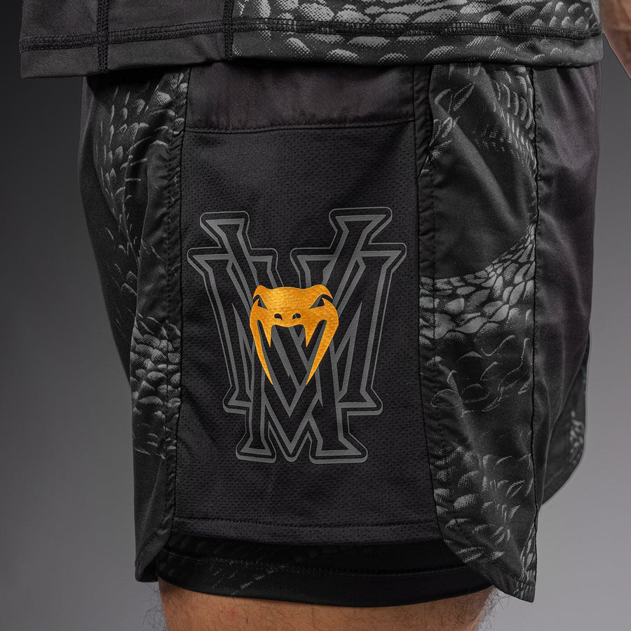 Venum Matupa Training Shorts - Black/Grey/Gold — product view 5