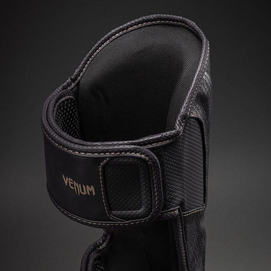 Venum Impact Evo Scales Shin Guards - Dark Grey — product view 4