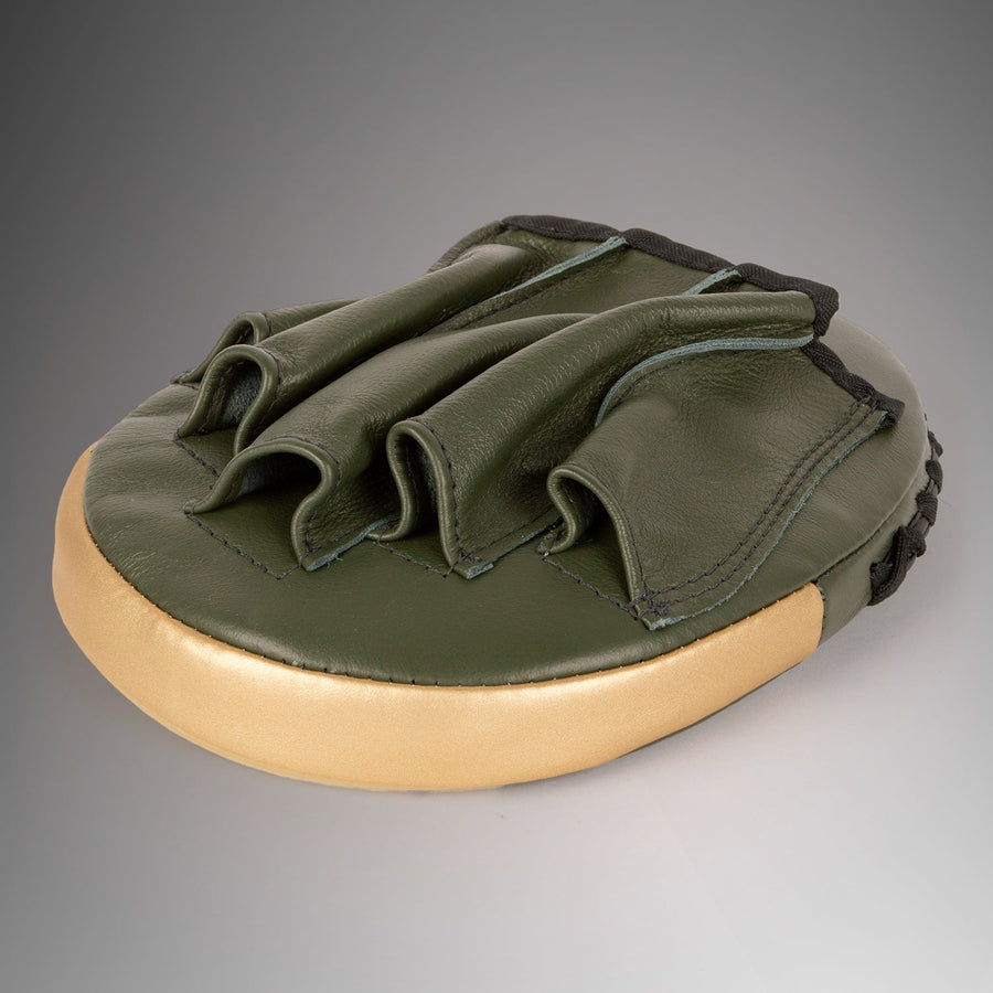 Venum Pro Boxing Flat Punch Mitts (Pair) - Khaki/Gold — product view 5