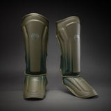 Venum Stealth Shin Guards - Khaki/Dark Green