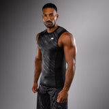 Venum Rapid Sleeveless Rashguard - Black/Storm Grey — product view 2