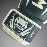 Venum Elite Boxing Gloves - White/Navy Blue — product view 4