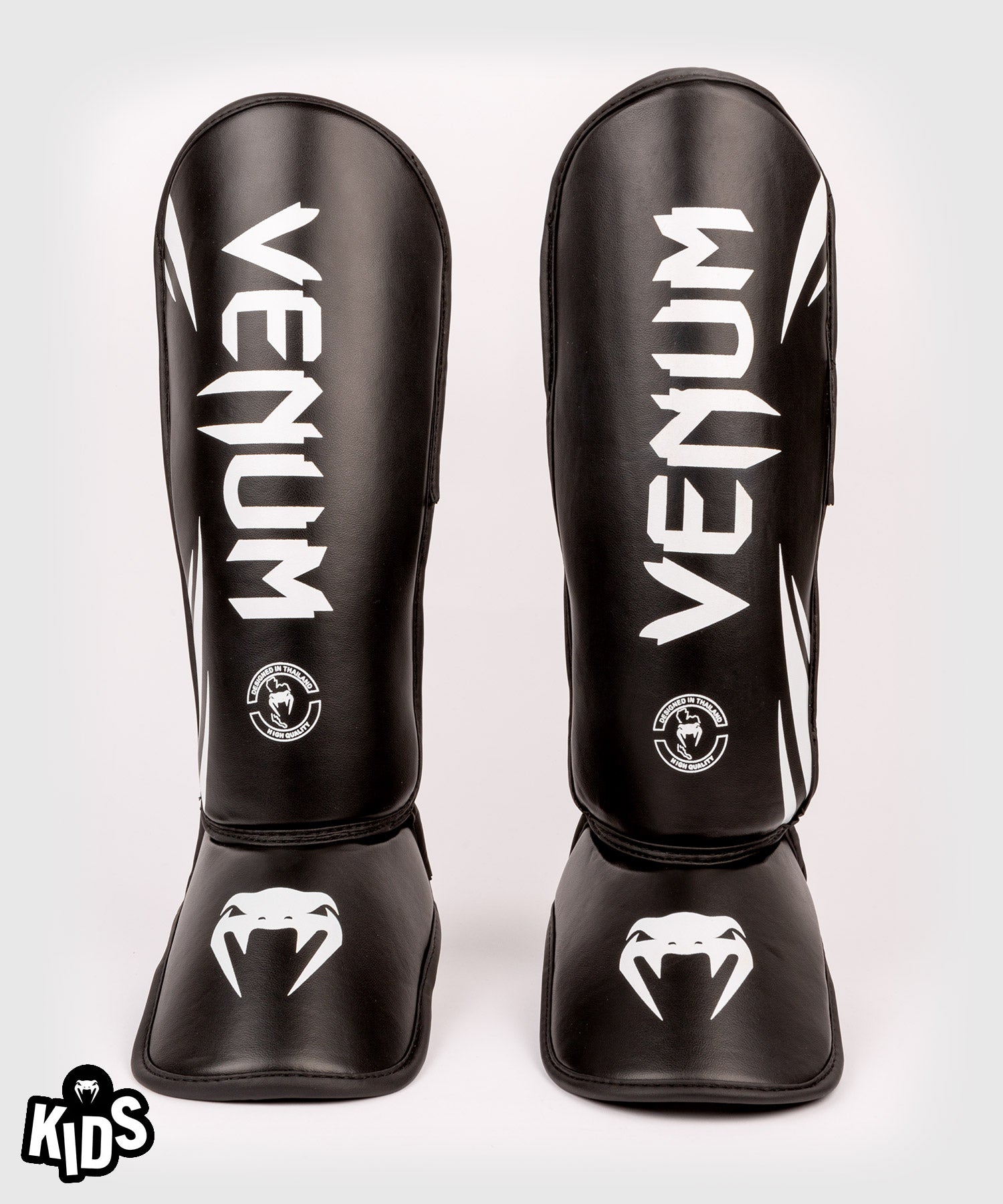 Venum Challenger Kids Shin Guards - Black/White