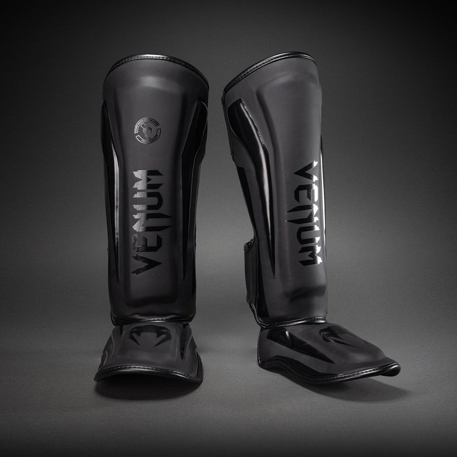 Venum Elite Standup Shin Guards - Matte/Black — product view 2