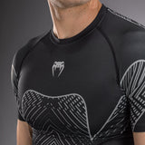 Venum Midnight Fury Short Sleeve Rashguard - Black/Grey/Silver — product view 5