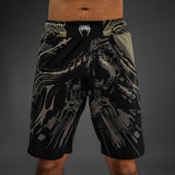 Venum Invader Fight Shorts - Black/Sand — product view 2