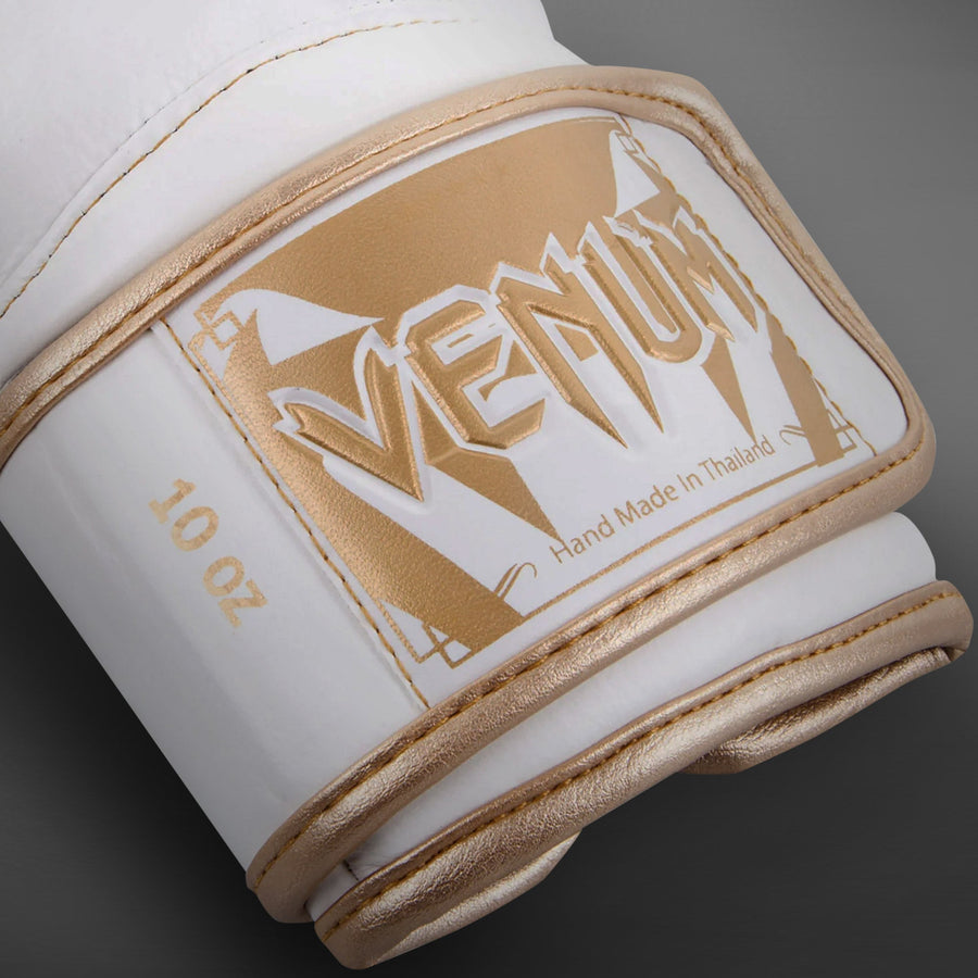 Venum Giant 3.0 Boxing Gloves - Nappa Leather - White/Gold — product view 3