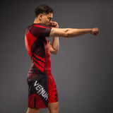 Venum Galactic 3.0 Short Sleeve Rashguard - Red/Silver