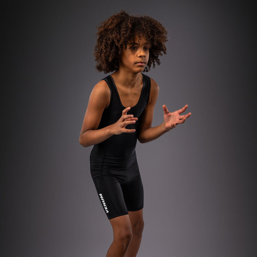 Venum Challenger Youth Wrestling Singlet - Black view 4